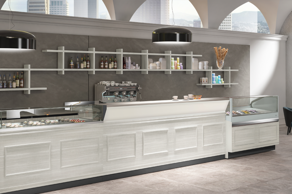 BKRitaly-food-retail-solutions-linea-Doney-bancone-bar-refrigerato-dropin-ventilato-cella-refrigerata-vetrina-gelateria-tavolo-macchina-caffè-bottigliera
