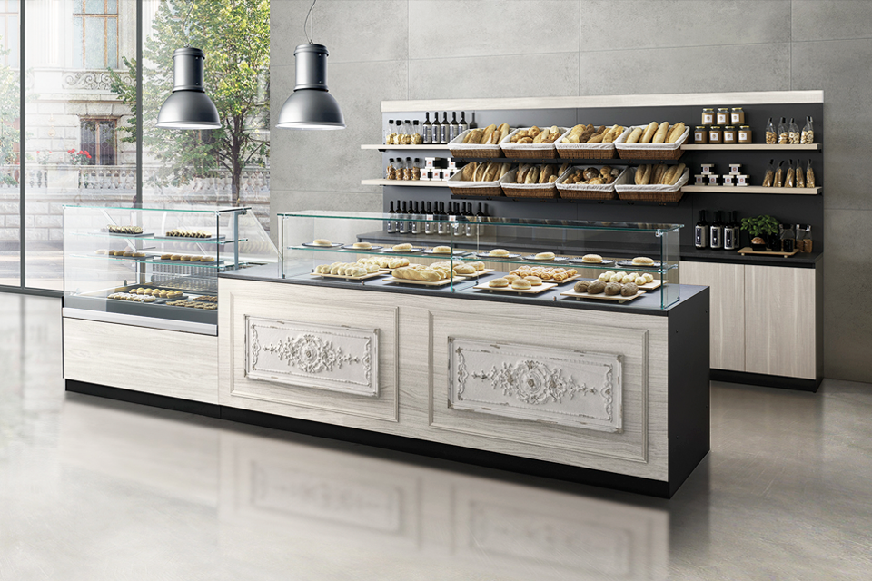 BKRitaly-food-retail-solutions-linea-Cathedral-banco-neutro-panetteria-bakery-espositore-pane-vetrina-refrigerata-statica-illuminazione-led-prodotti-tipici
