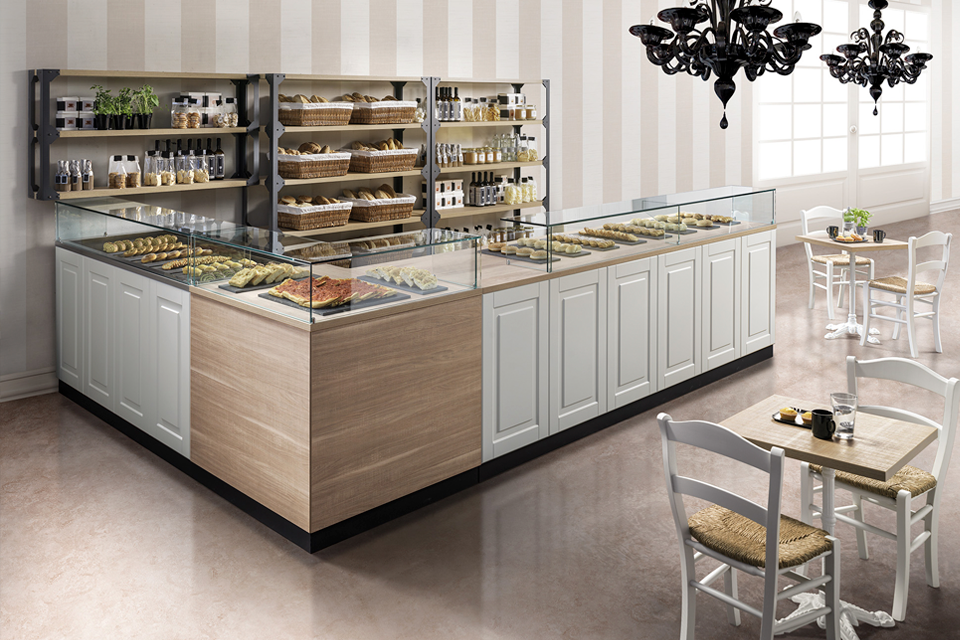 BKRitaly-food-retail-solutions-linea-Provence-banco-neutro-panetteria-bakery-scaffale-pane-teca-vetro-banco-dropin